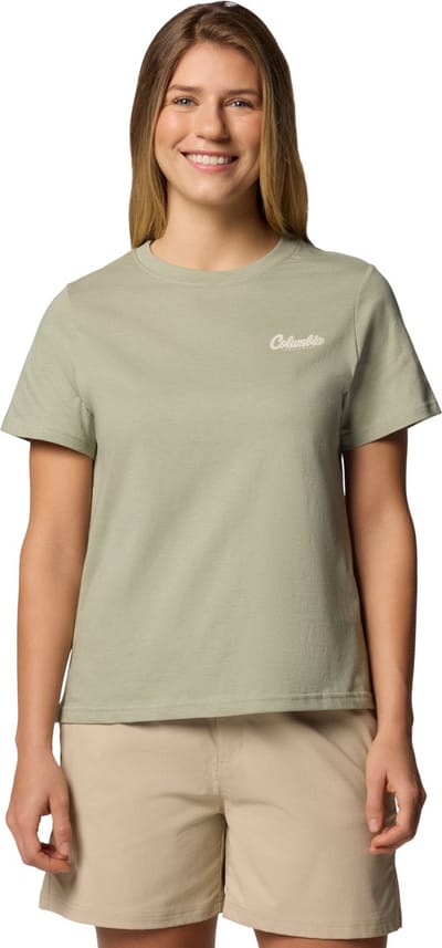 Columbia Rolling Bend Graphic SS Tee, Vrouwen, Groen, T-shirt, maat: L