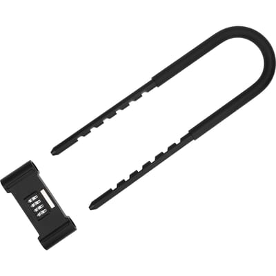 Cadenas à combinaison à 4 chiffres Robuste 160-280mm Forme U Sécurité Cadenas pour Vélos Portail Abri Clôture black