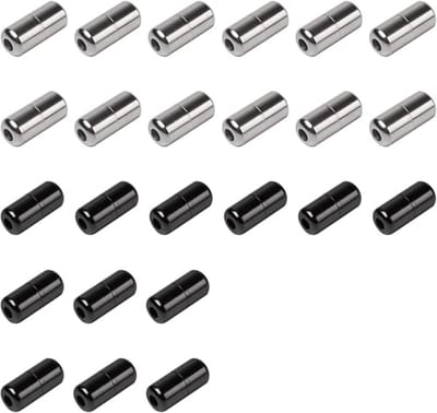 longziming -Metalen Veter Sluitingen – Capsule-Design Snelbevestiging – Geschikt voor Elastische No-Tie Veters – Eenvoudig te Monteren – Voor Sneakers & Sportschoenen – 24 Stuks