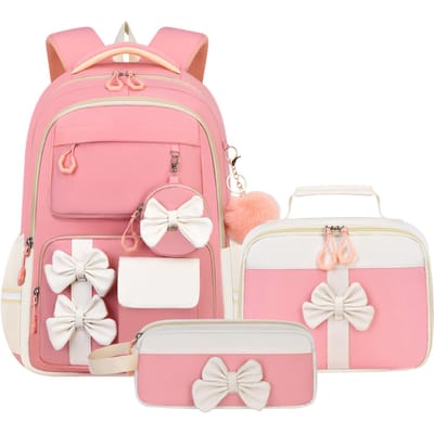 3 stuks/set modieuze rugzak voor school Meisjes Schattige Schoolrugzak met Lunchtas Etui Basisschool Middelbare School Student Boekentas