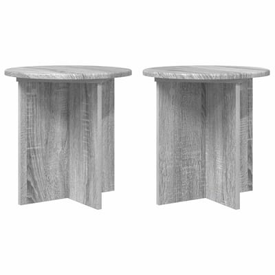 vidaXL - Plantenstand - 2 - st - Grijs - sonoma - 40 - x - 40 - x - 40 - cm - Bewerkt - hout