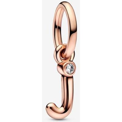 Nieuwe 925 Sterling Zilver Rose Goud Serie Letter Kralen Hanger Past Originele Pandora Armband Diy Exquise Sieraden Cadeau beige