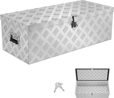 Aluminium Transportbox 60 Liter - Robuuste Gereedschapskist en Opbergdoos voor Auto en Vrachtwagen