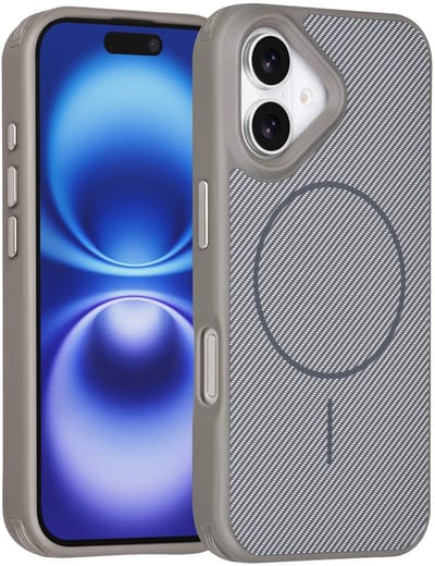 TUNIQ Back cover voor iPhone 16 - MagSafe - Antishock - Grijs