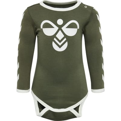 Hummel kinder-flipper-bodystocking met lange mouwen Olive Night