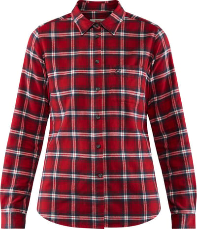 Fjallraven Övik Flannel Shirt W Dames Outdoorblouse - Maat XL