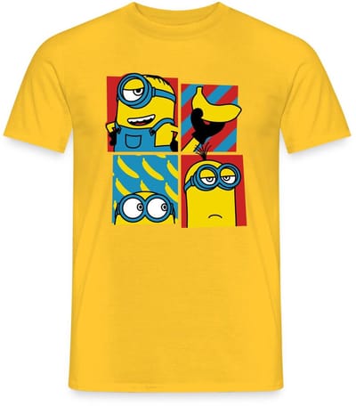 Minion Stuart Bob Kevin Humor T-Shirt Heren