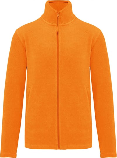 Kariban Microfleece met rits heren K911 - Fluorescent Orange - M