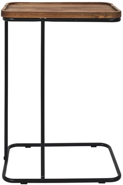 Home Deco Factory Bijzettafel - acacia hout - metaal - H55 cm - industrieel
