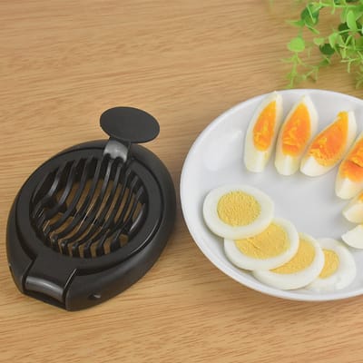Oneay Eiersnijder, ABS-plastic, 2-in-1 eiersnijder, eiersnijder voor huishoudelijk gebruik, scheider voor geconserveerde eieren/eeuweneieren.