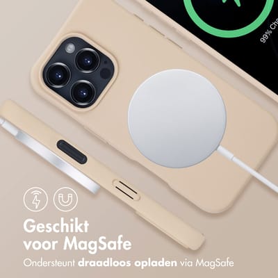 imoshion Hoesje - Geschikt voor iPhone 16 Pro Max - Color Backcover met afneembaar koord geschikt voor MagSafe - Nude