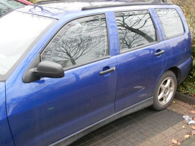Zijwindschermen passend Seat Cordoba Vario (bj VANAF 1999) & vw volkswagen Polo Variant (bj VANAF 1997) - 5 deurs stationwagon set a 4 donkere schermen visors tbv voor + achterramen