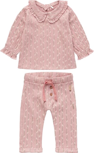 Noppies - Kledingset - 2 delig - Broek Lancaster Roze - Shirt Louisa Roze - Maat 62