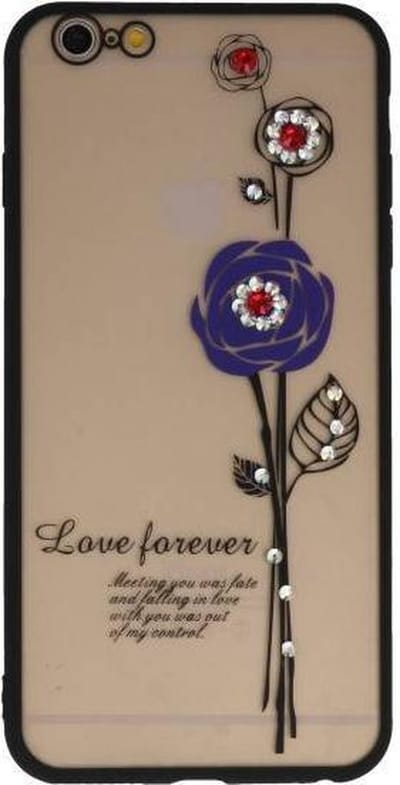 Love Forever Hoesjes Geschikt voor iPhone 6 / 6s Plus Paars