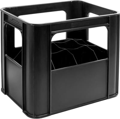 Bidonkrat - Bidonrek - Voor 10 bidons - Zwart - Flessendrager
