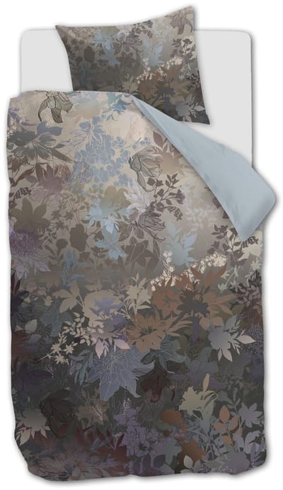 Kardol Growth dekbedovertrek - Eenpersoons - 140 x 200/220 cm - Blauwgrijs