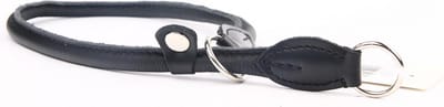 Dog's Companion Leren Sliphalsband - Lengte: 50 cm x 8 mm - Zwart