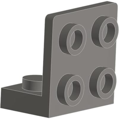 10 stuks lot 99207 Beugel 1x2-2x2 Omgekeerd Bouwstenen Moc Accessoires Werkt Met Baksteen Speelgoed Kinderen W12762WW-10pcs