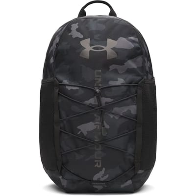 Under Armour Hustle Sport 6.0 Backpack-BLK Unisex Sporttas - Zwart - Zwart - Metallic Zwart