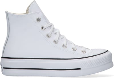 Converse Chuck Taylor All Star Lift Hi Sneakers Dames - Leren Sneaker - Wit - Maat 41,5