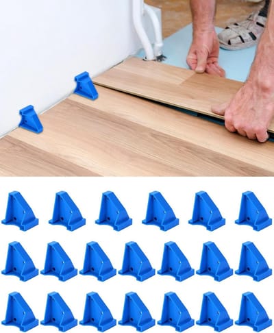 Set van 20 Vloerafstandhouders voor Parket en Laminaat Leggen - Driehoekig Ontwerp met 1/4 en 1/2 Inch Spleetmaat