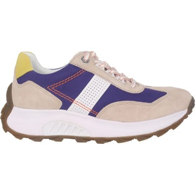 Gabor rollingsoft sensitive 26.914.33 - dames rollende wandelsneaker - Beige - maat 37.5 (EU) 4.5 (UK)