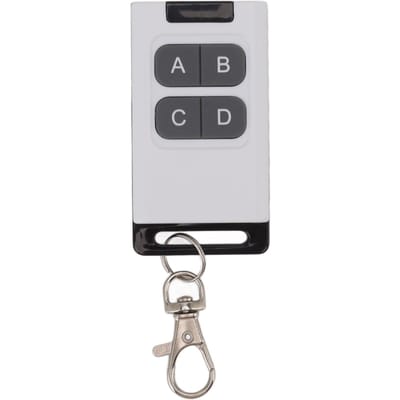433MHz Klonen Afstandsbediening 4 Toetsen Afstandsbediening Sleutelhanger Elektrische Garagedeur Universele Afstandsbediening white