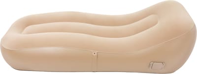 Opblaasbare bank - Camping ligbed - Voor campinggebruik - Comfortabele, opblaasbare bank en luchtbed - Khaki