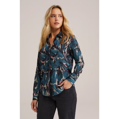 WE Fashion Blouse Turquoise Taglia: S | Maglie a manica lunga Outlet | Donna | Ciano