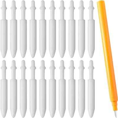 20 Stuks Reservepunten voor Acrylmarkers - Duurzame Nylon Punten voor Paint Pens en Kleurstiften, Ideaal voor Kunstenaars en Knutselaars