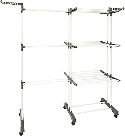 Five Wasrek/droogrek - wit - metaal - 140 x 53 x 170 cm - staand - kledingrek