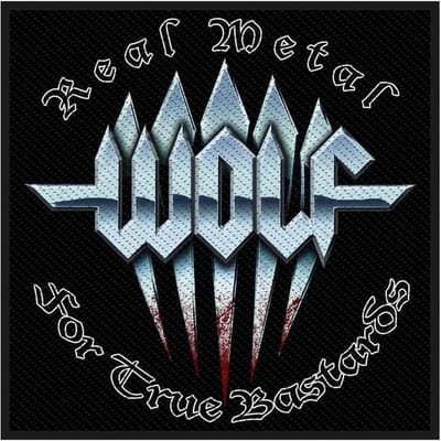 Wolf - Real Metal Patch - Zwart