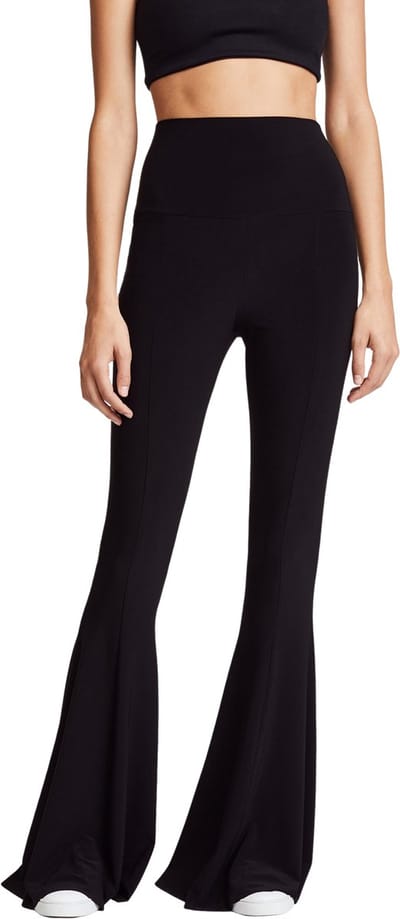 Fashionable Dames Fishtail Pants / Flare Broek | Wijde Broek | Zwart - S