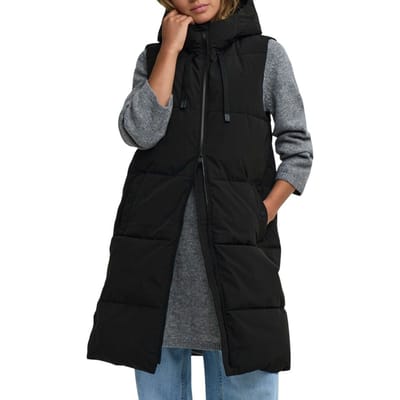 JDY Blair Long Hooded Puffer Bodywarmer Dames - Maat XXL