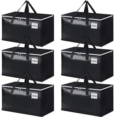 Verhuisdozen Heavy Duty - Verhuiszakken met Rits en Versterkte Handgrepen - Opvouwbare Opbergoplossingen voor Verhuizen, Opslag en Reizen - 93L