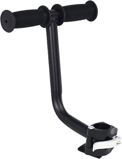 Achterbank Fietsstuur - Passagiers Handgreep - Veilig Fietsen - Antislip Rubber Grip - 316 cm - Zwart