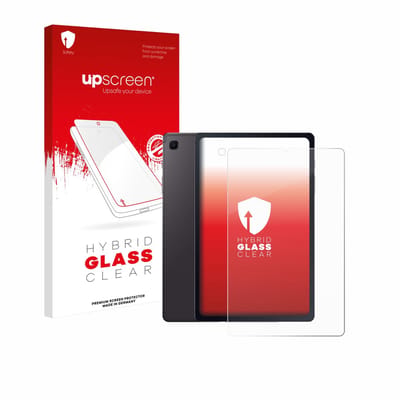 upscreen - Screenprotector voor Samsung Galaxy Tab S6 Lite 2020 (Voor+Camera) - Folie Beschermfolie Beschermglas transparant
