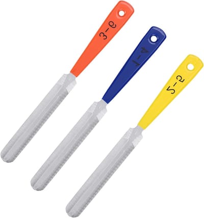 Gitaar Moer Bestanden Set - Gitaar Reparatie Tool Kit - 3 Delig - Voor Bas Mandoline Ukelele - 10 46 Gitaar Moer Bestand Nail Puller