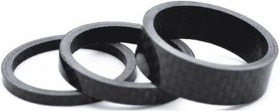 Balhoofd spacerset 1-1/8 (ø28.6) 3-delig 3/5/10mm Carbon