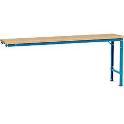 Manuflex aanbouwtafel UNIVERSAL Speciaal, 2000 x 800 mm, multiplex natuur, lichtblauw