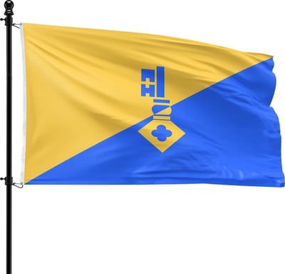 VlagDirect - Gilze en Rijen vlag - Gemeente Gilze en Rijen vlag - 90 x 150 cm.