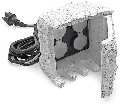 4-voudig Buitenstopcontact met IP44 Bescherming en 5 m Kabel voor Tuin