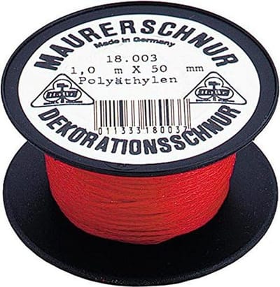 Sterk Polyester Touw Rood 50 Meter Lengte 1.0 Mm Dikte