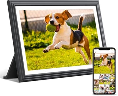 Digitale fotolijst 10,1 inch met Wifi en HD IPS-touchscreen - Slimme Cloud fotolijst voor het delen van foto's en video's