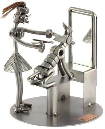 Metalen beeld - Hondentrimster - Trimster - Moerenbeeldje - by Rawa