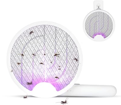 NIVADA 2-in-1 Elektrische Vliegenmepper WD980 - Muggenlamp - Ophangbaar - Insectenloklicht - Vliegenvanger & Muggenvanger