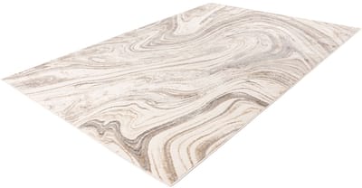 Lalee Vloerkleed - Tapijt - Modern - Zilver Beige - 3D-effect - Glanzend oppervlak - Zacht en comfortabel