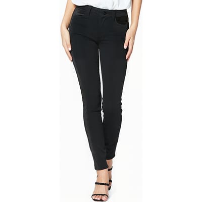 PAIGE Hoxton Ultra Skinny Ft Inse Velvet Onyx Maat: W24 | Slim Jeans Outlet | Dames | Zwart