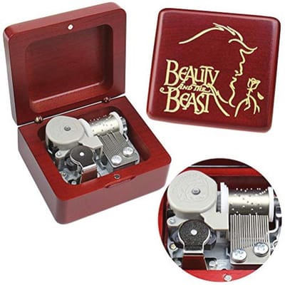 Vintage Houten Muziekdoos - Perfect Cadeau voor Kerstmis, Valentijnsdag en Verjaardagen