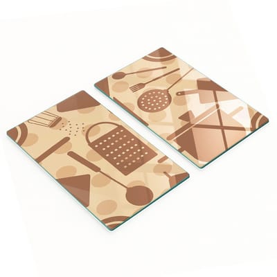 Decoratieve glazen snijplanken voor in de keuken, keukenbenodigdheden, 2x30x52 cm